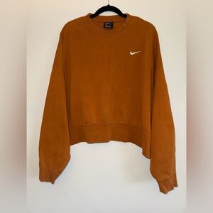 NIKE women’s cropped hoodie sweater sz L ✨
